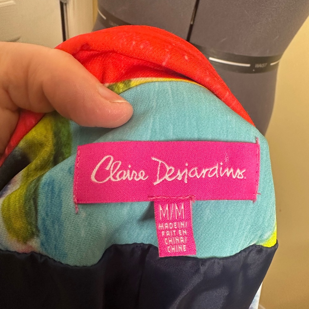 Colorblock Abstract Print Blazer - Multicolor - Picture 8 of 10